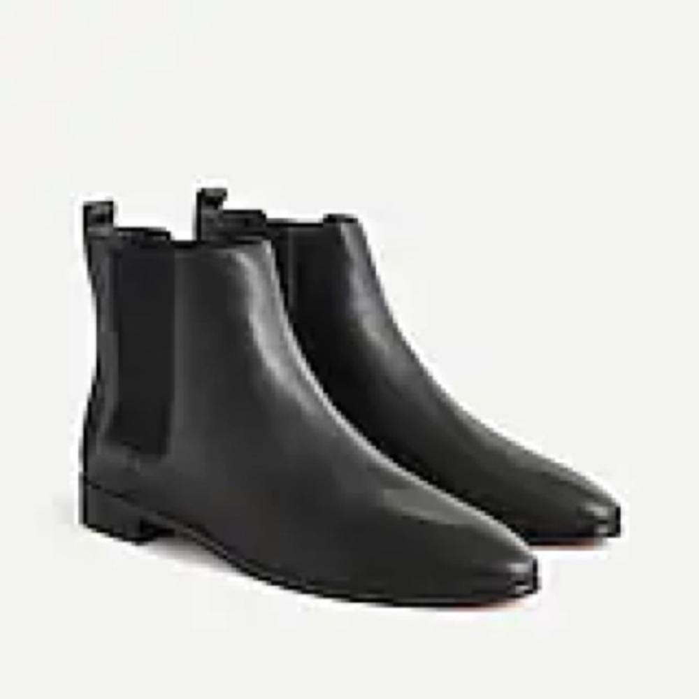 J. Crew Leather pull-on chelsea boots